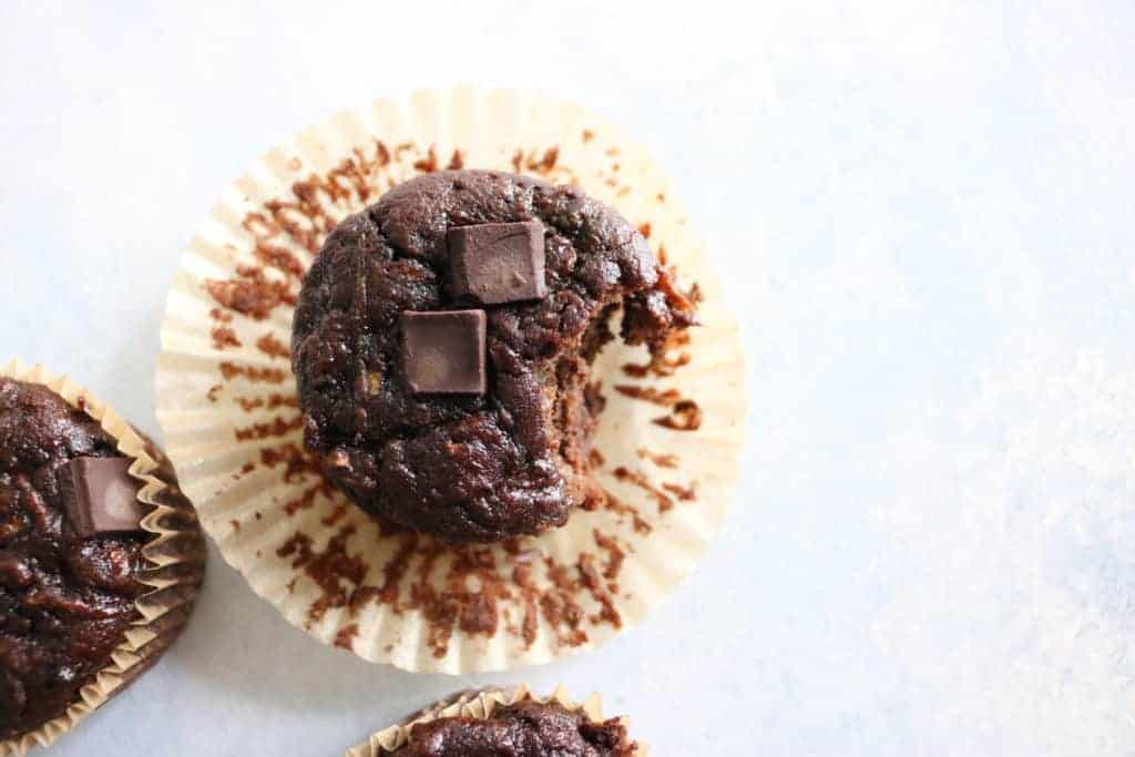 Double Chocolate Zucchini Muffins Double Chocolate Zucchini Muffins