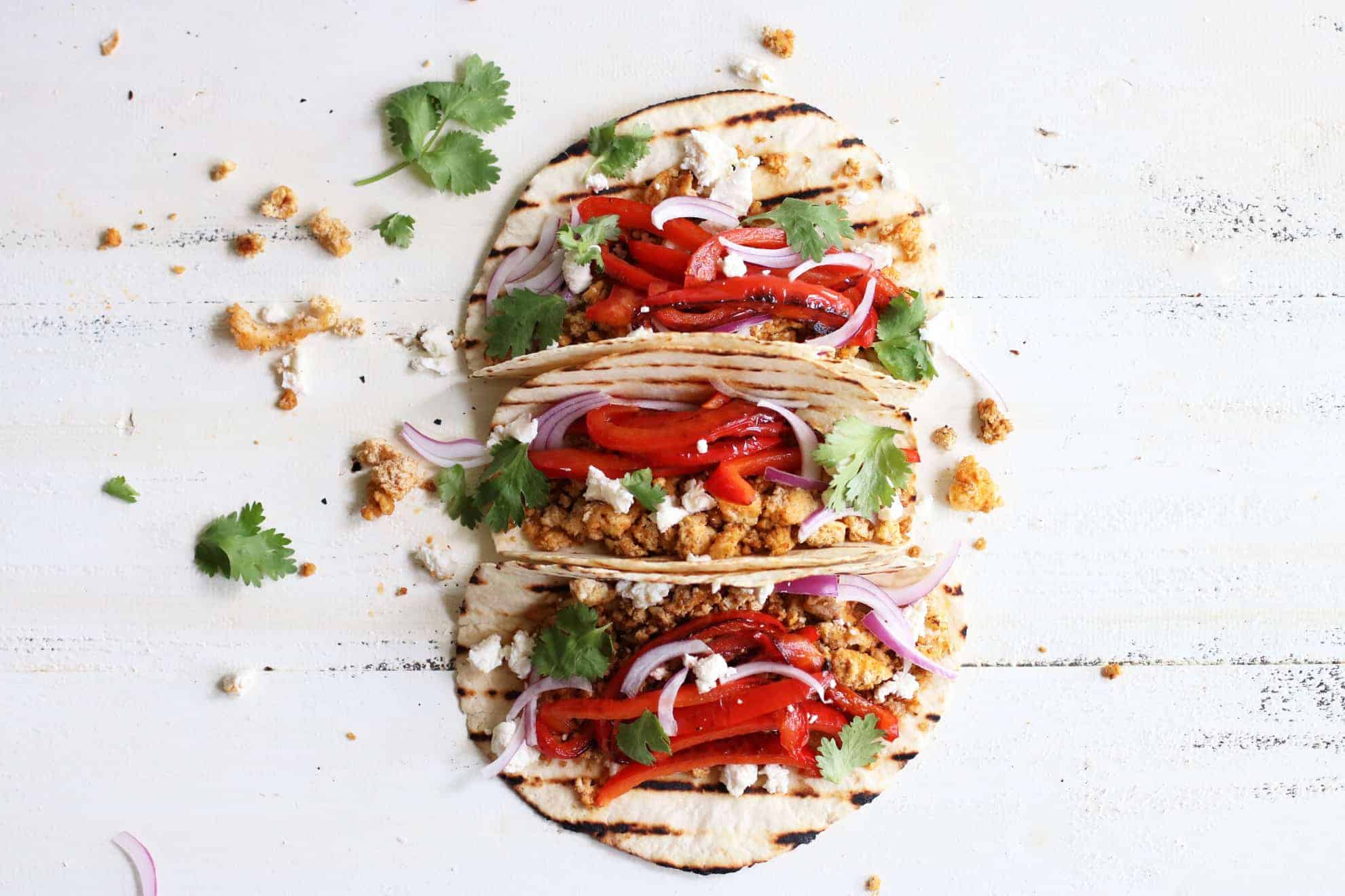 Spicy Vegetarian Tofu Tacos Spicy Vegetarian Tofu Tacos