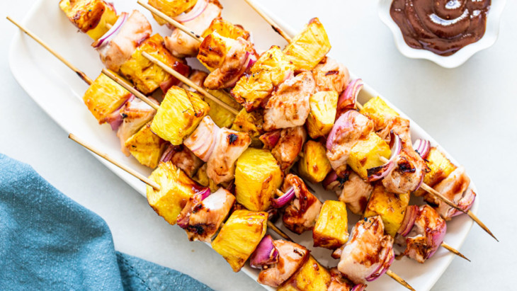 Hawaiian Chicken Bbq Kabobs The Toasted Pine Nut