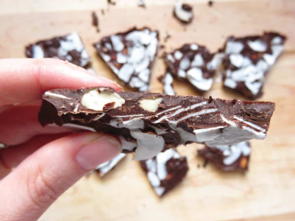 Chocolate Coconut Coffee Bean Bark - The Toasted Pine Nut