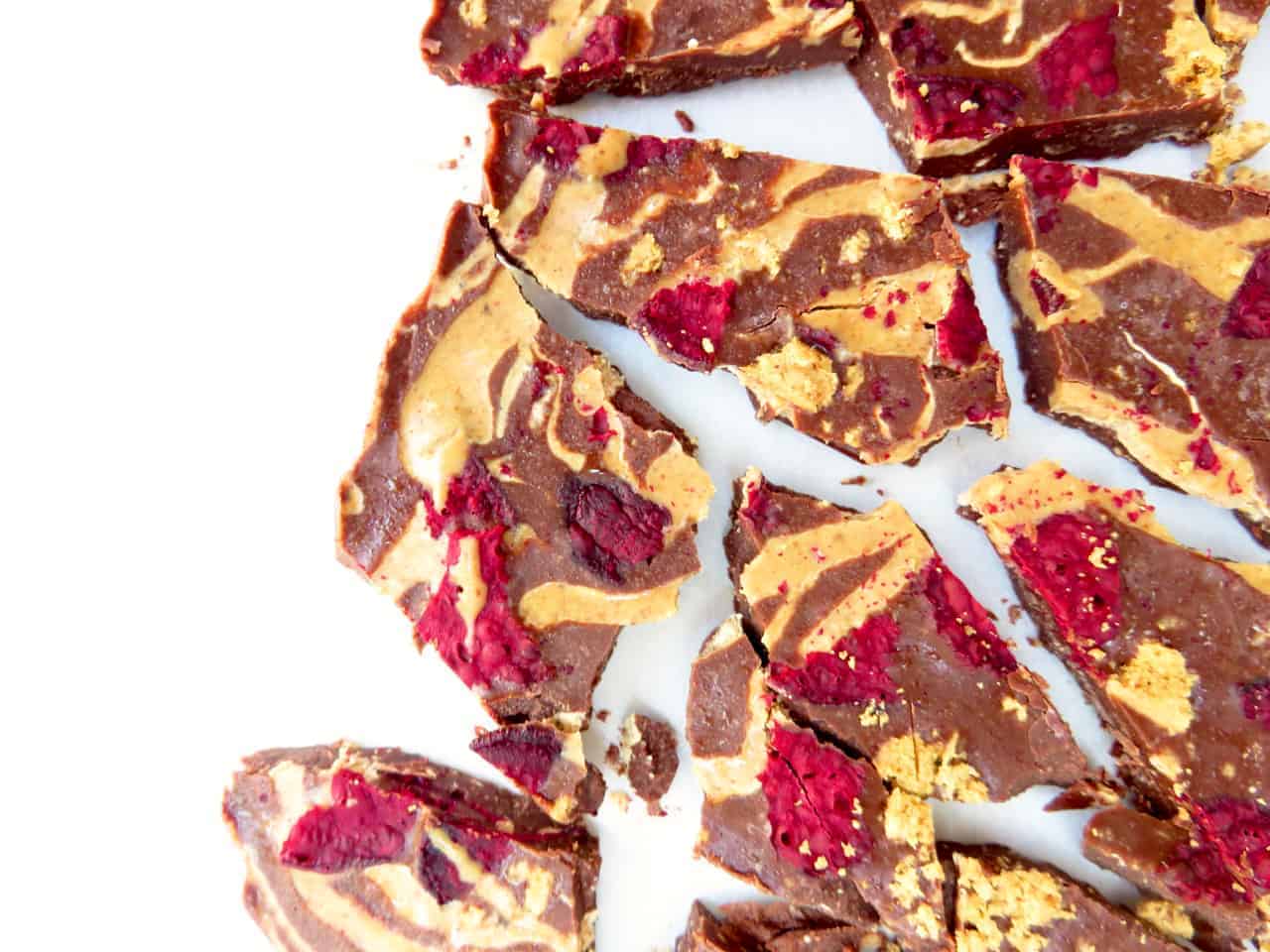 Chocolate Almond Butter Bark with Crunchies