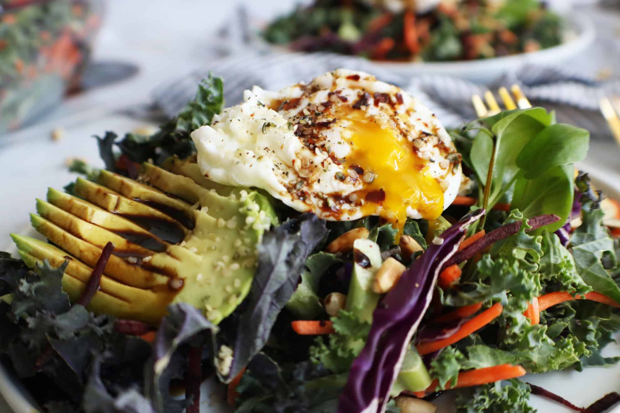 Kale + Beet Breakfast Salad
