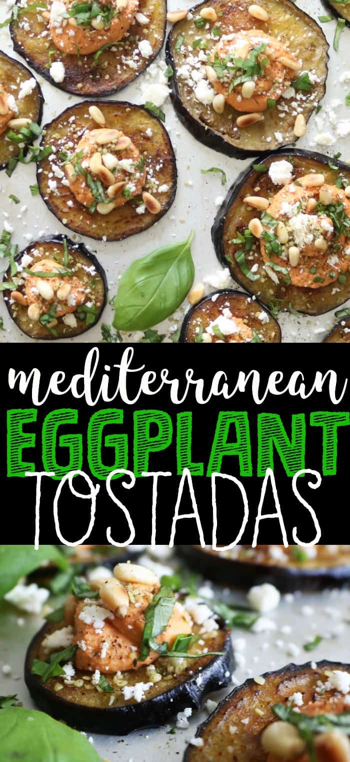 Mediterranean Eggplant Tostadas