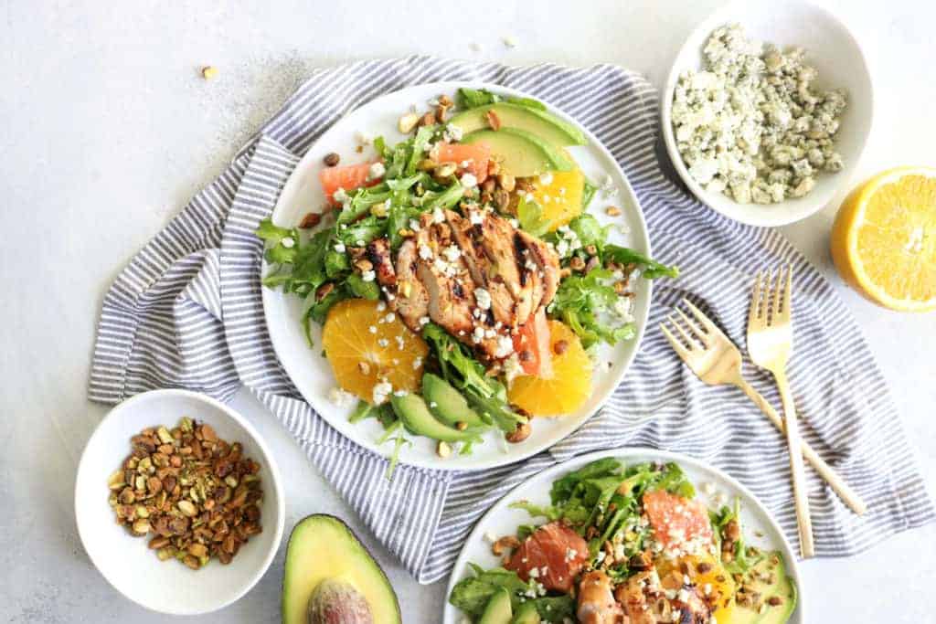Summer Citrus Salad + Grilled Orange Marinated Chicken - The Toasted ...
