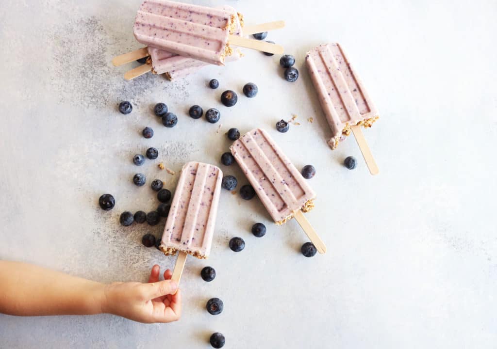 Blueberry Parfait Popsicles Blueberry Parfait Popsicles