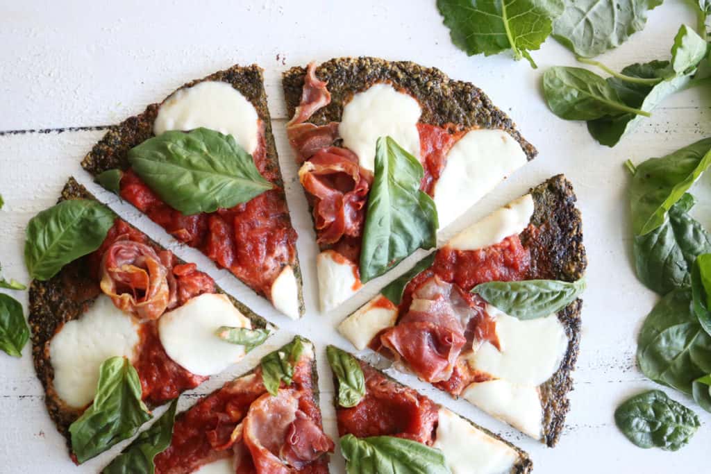 Spinach + Kale Pizza Crust Spinach + Kale Pizza Crust