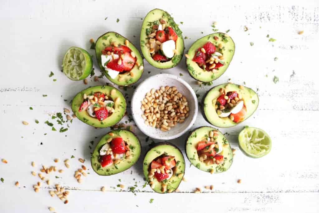 Strawberry Bruschetta Avocado Boats Strawberry Bruschetta Avocado Boats