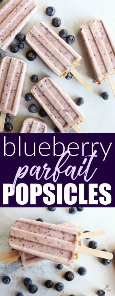 Blueberry Parfait Popsicles