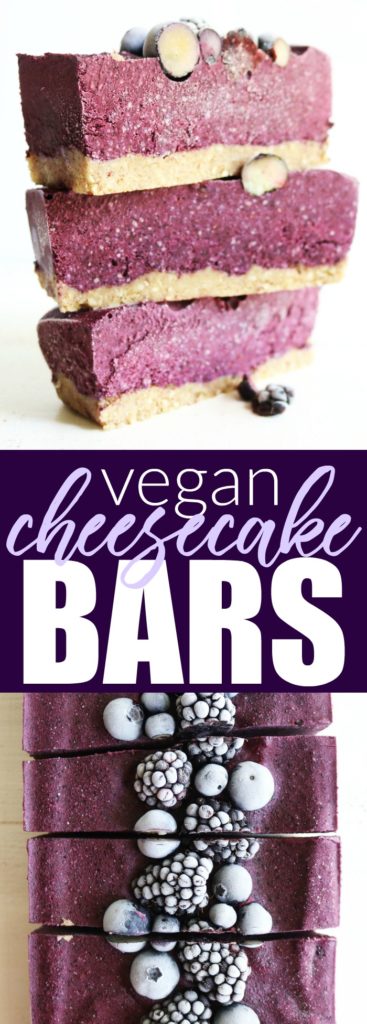 Vegan Blueberry Cheesecake Bars