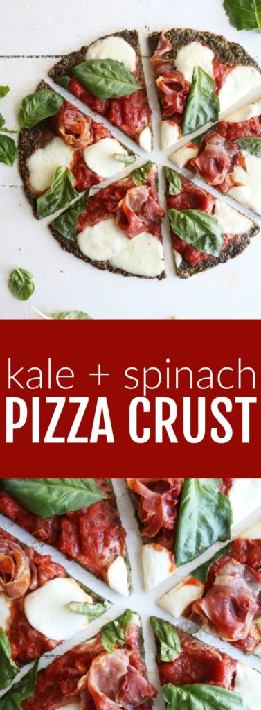 Spinach + Kale Crust Pizza - The Toasted Pine Nut