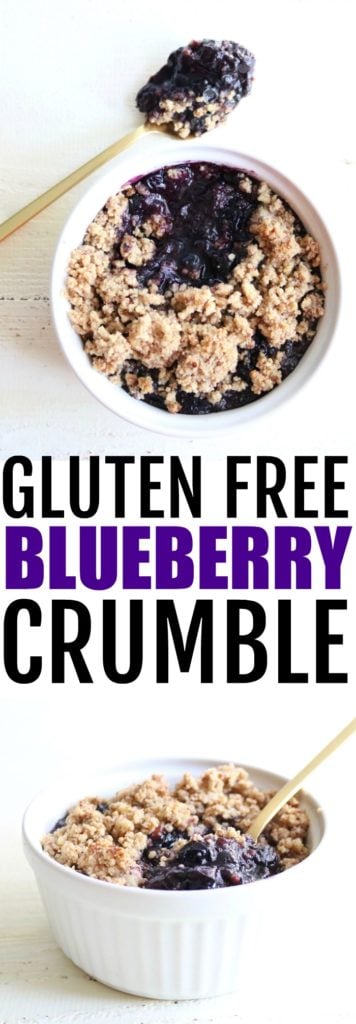 Gluten Free Blueberry Crumble
