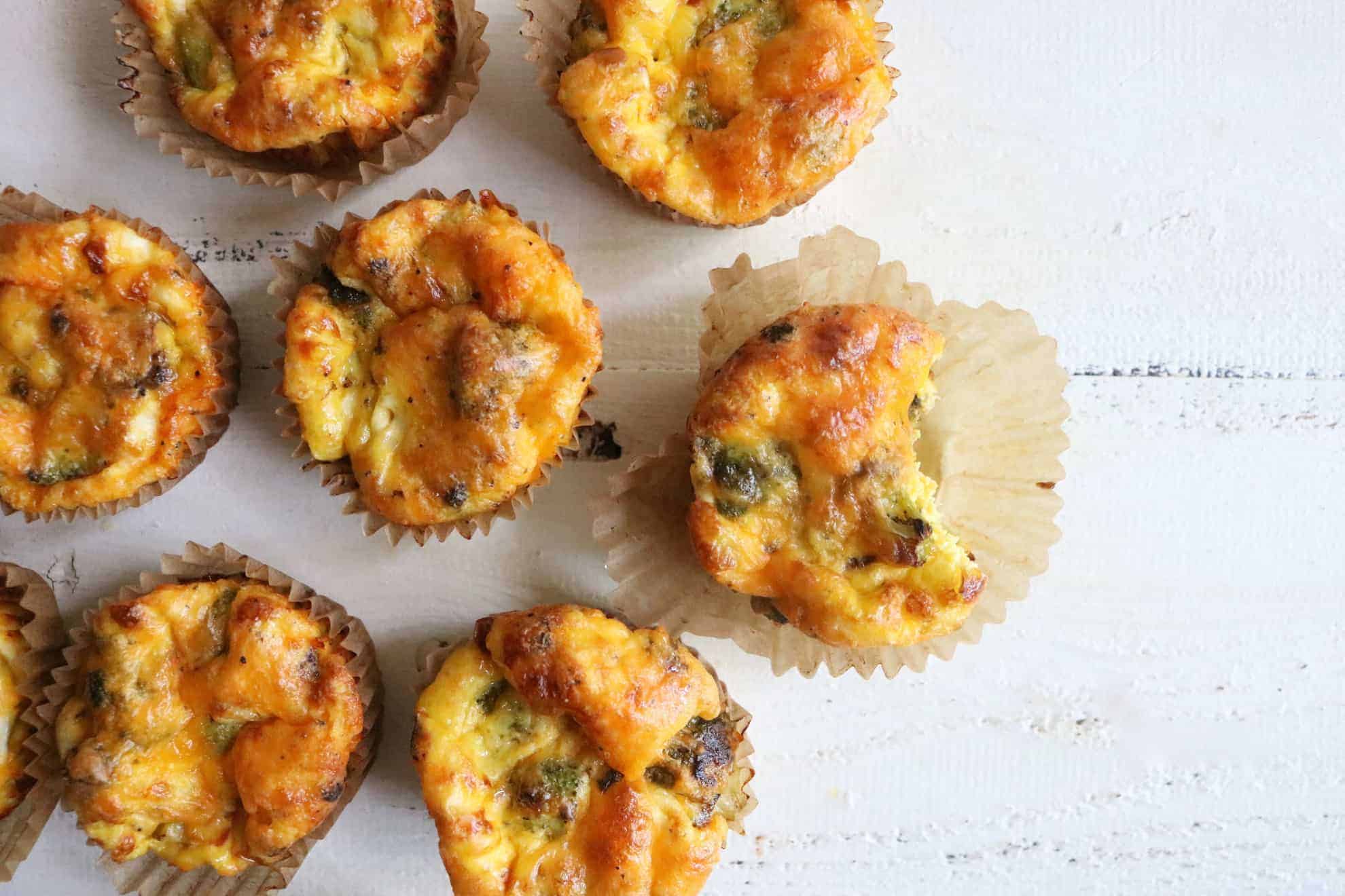 Broccoli Cheddar Egg Muffins