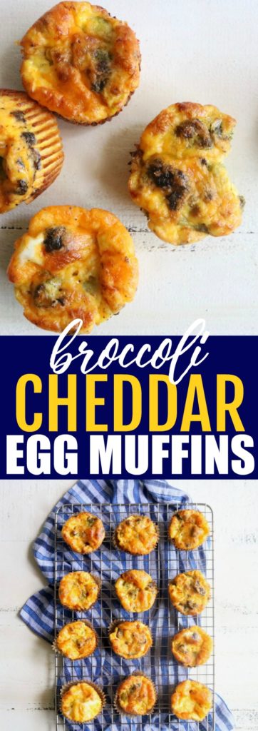 These Broccoli Cheddar Egg Muffins are the perfect recipe for your weekly meal prep! They're low carb, gluten free, and so delicious!! thetoastedpinenut.com