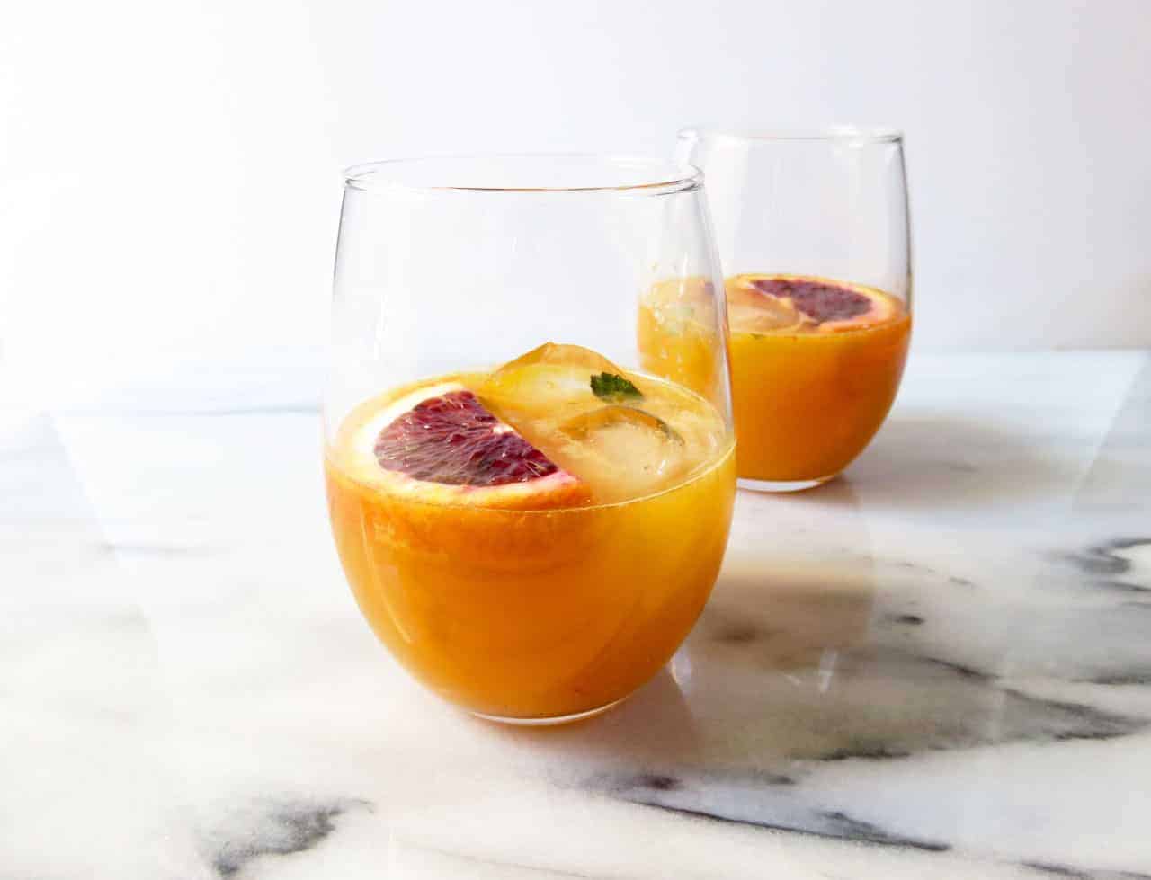 Honey Tangerine Bourbon Cocktail