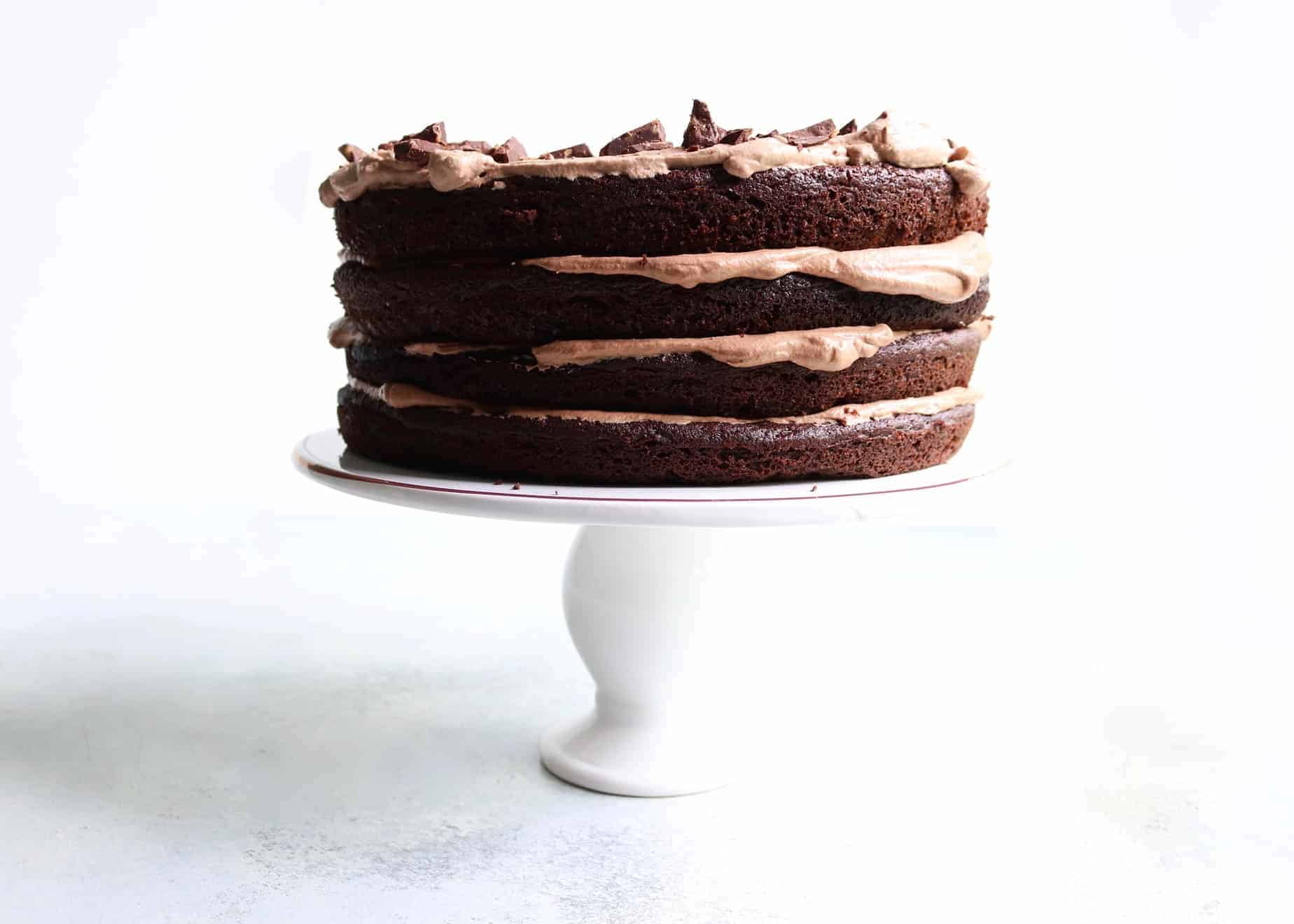 Triple Chocolate Birthday Cake