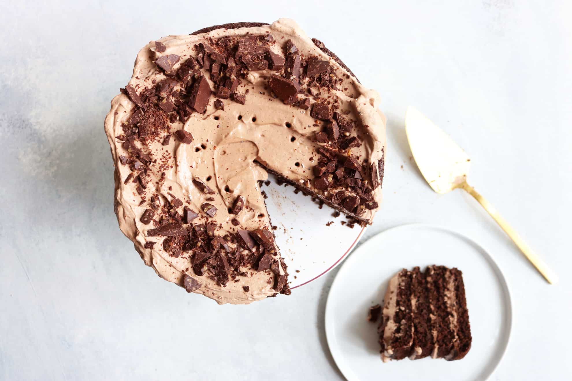 Triple Chocolate Birthday Cake
