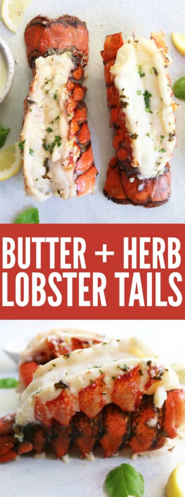 The only lobster tail recipe you'll ever need! These Perfect Herb + Butter Lobster Tails are packed with flavor and so easy to make! Everything comes together in under 20 minutes! thetoastedpinenut.com #lowcarb #glutenfree #seafood #lobster #lobstertails