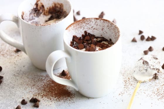 One Minute Chocolate Mug Cake - The Toasted Pine Nut