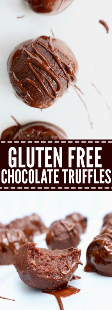 You'll love this delicious gluten free and vegan treat! I love the extra chocolatey drizzle on these Chocolate Truffles!! So decadent and yummy!! thetoastedpinenut.com #glutenfree #lowcarb #chocolate #dessert