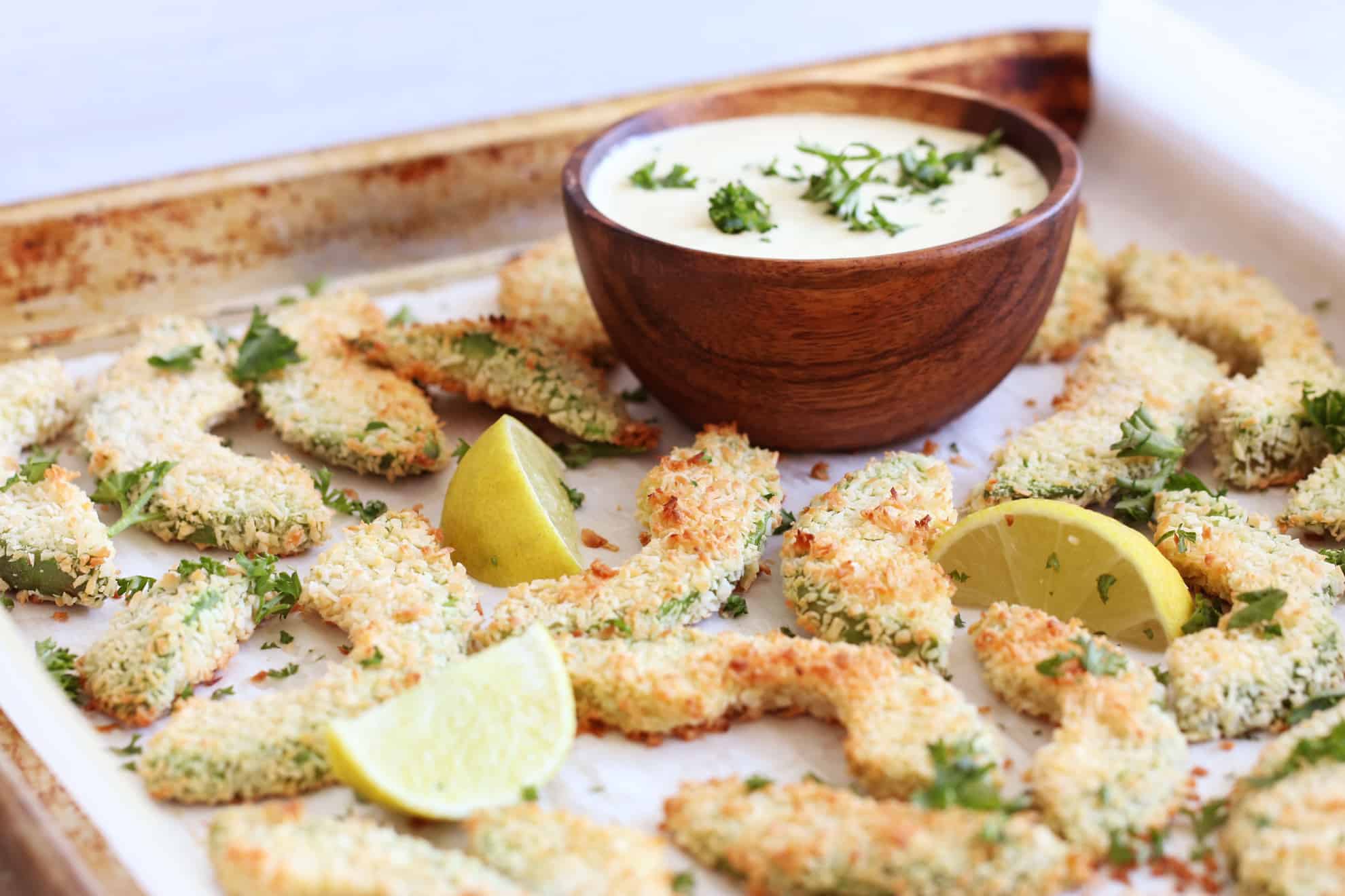 Coconut Crusted Avocado Fries