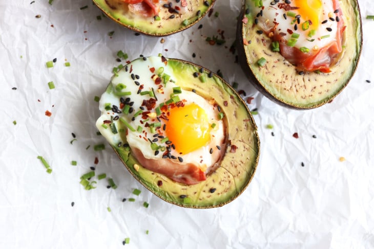 Egg + Prosciutto Stuffed Avocado Boats - The Toasted Pine Nut