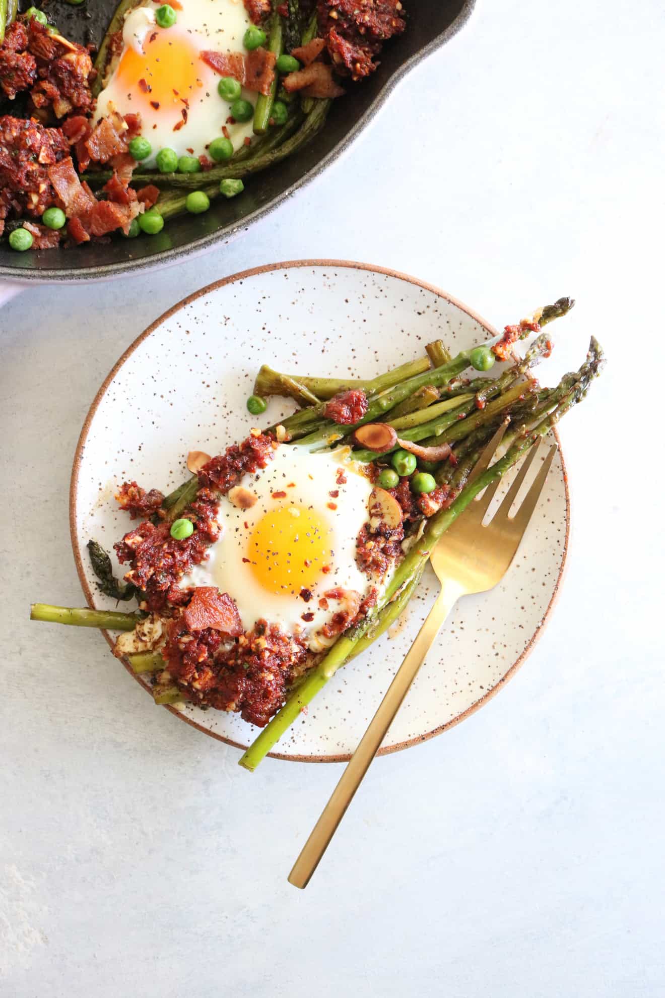 Asparagus + Egg Breakfast Skillet