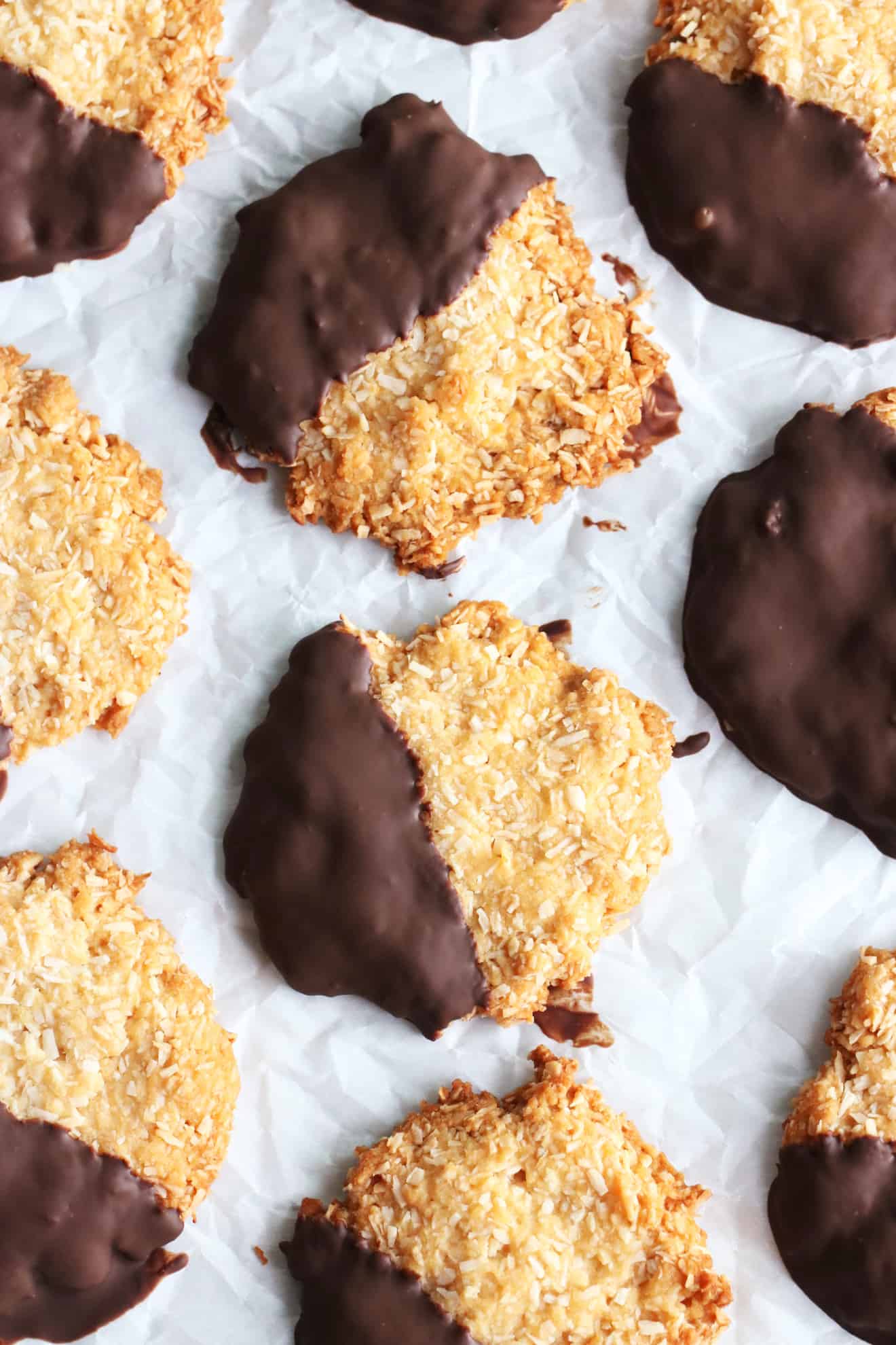 Chocolate Dipped Coconut  Cookies  The Toasted Pine Nut