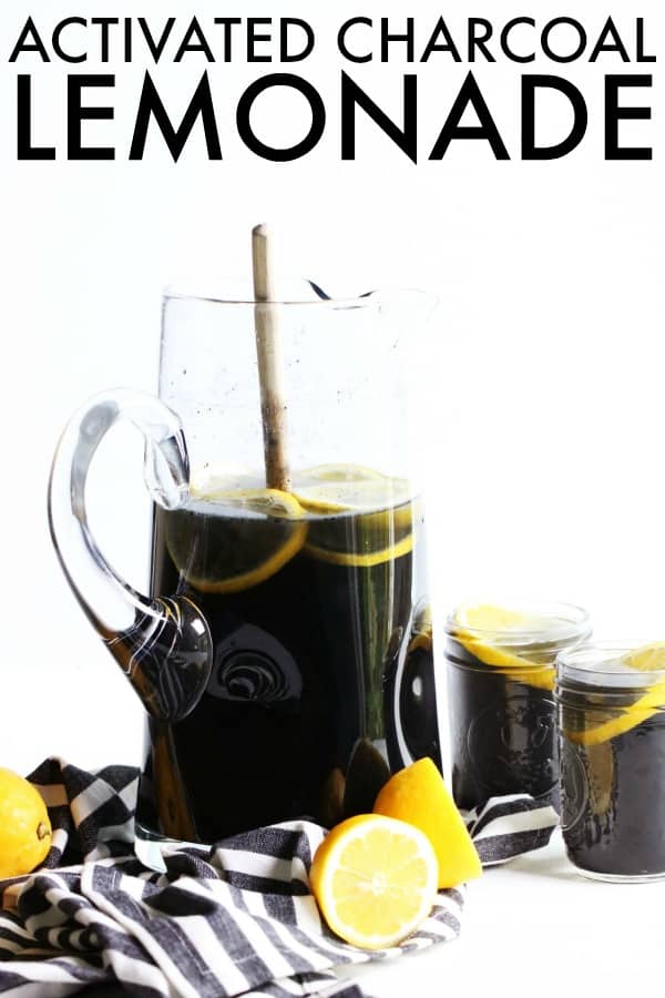 This Sugar Free Detox Charcoal Lemonade is such a fun way to switch up your favorite beverage! Activated charcoal is great for detoxing the body, has a super mild taste, and is so fun to drink! thetoastedpinenut.com #thetoastedpinenut #activated #charcoal #lemonade #sugarfree #drink #beverage #summer #detox #detoxify