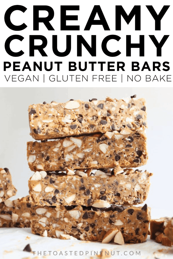Creamy Crunchy Peanut Butter Bars - The Toasted Pine Nut