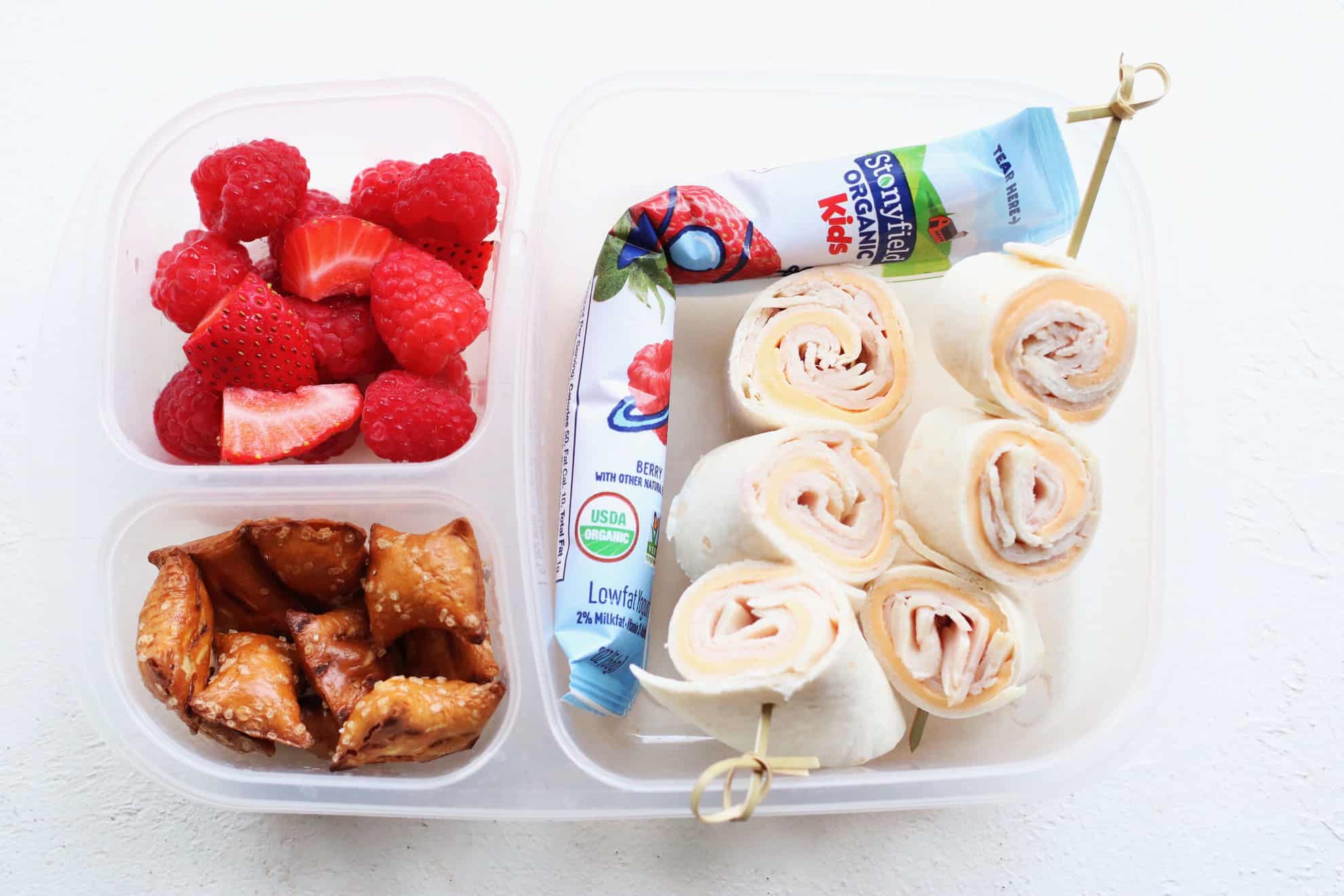 Preschool lunch ideas: Ham Wraps