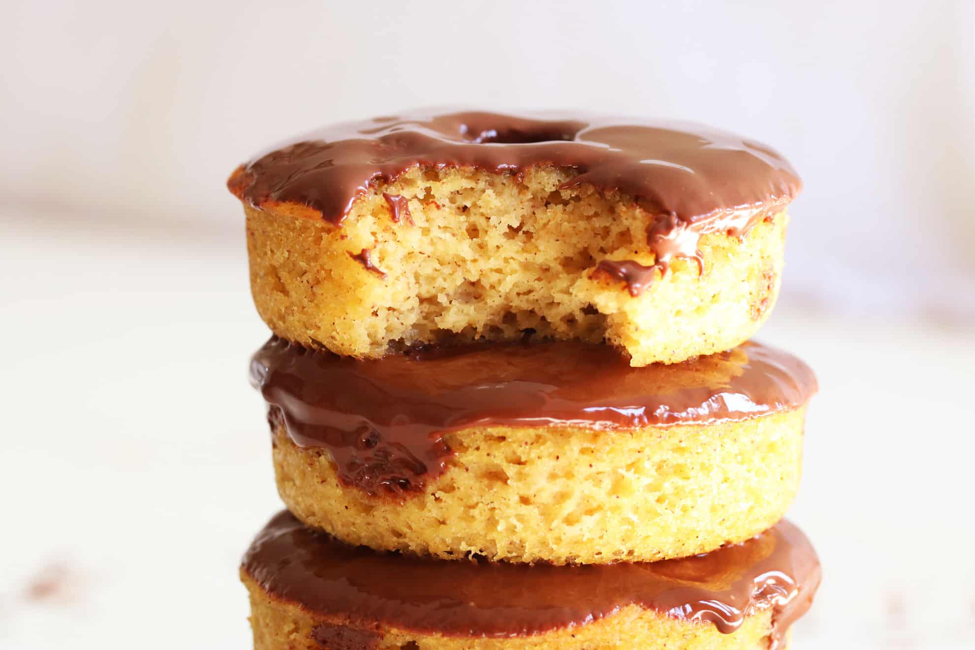 Chocolate Covered Pumpkin Donuts
