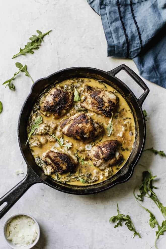 One Skillet Lemon Butter Chicken - The Toasted Pine Nut