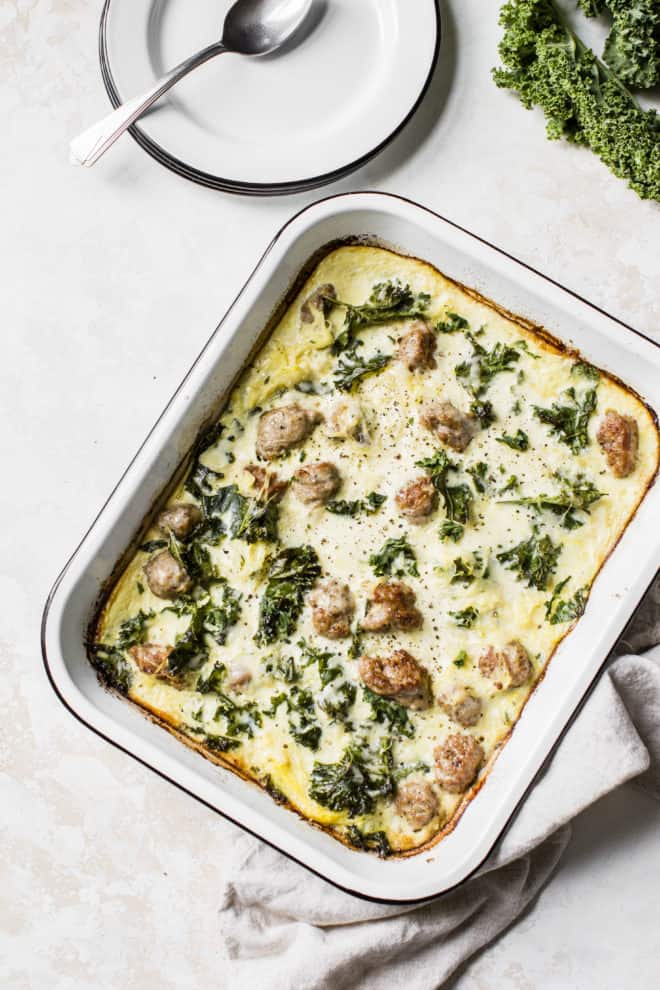 Spaghetti Squash Sausage Bake - The Toasted Pine Nut