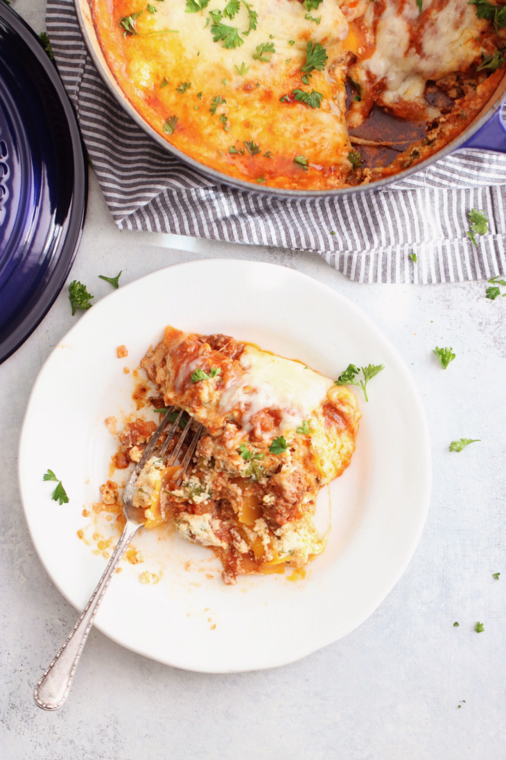 Butternut Squash Dutch Oven Lasagna - The Toasted Pine Nut