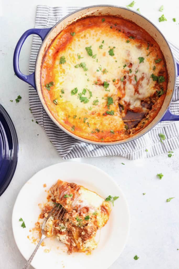 Butternut Squash Dutch Oven Lasagna - The Toasted Pine Nut