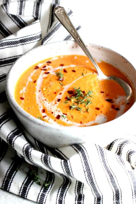 Creamy Roasted Tomato Soup - The Toasted Pine Nut