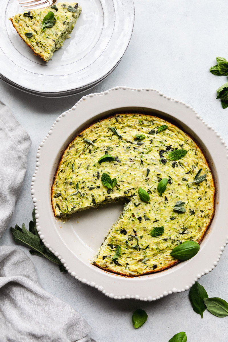Herbed Zucchini + Ricotta Pie - The Toasted Pine Nut