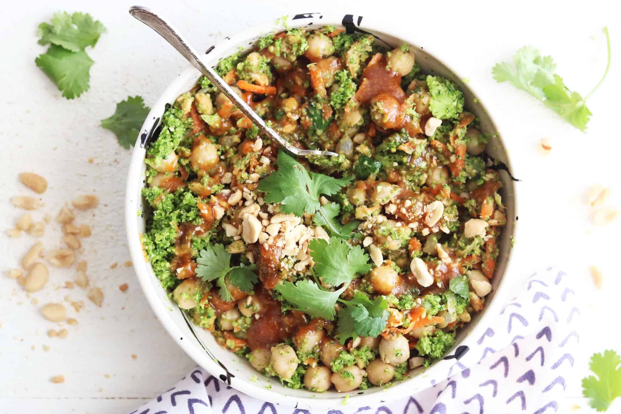 Thai Broccoli Salad + Peanut Dressing Thai Broccoli Salad + Peanut Dressing
