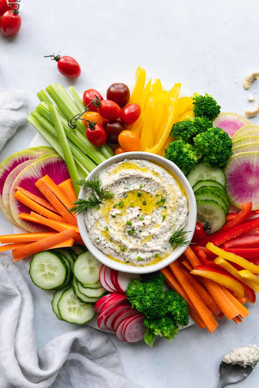 Vegan Cashew Ranch Dip - The Toasted Pine Nut