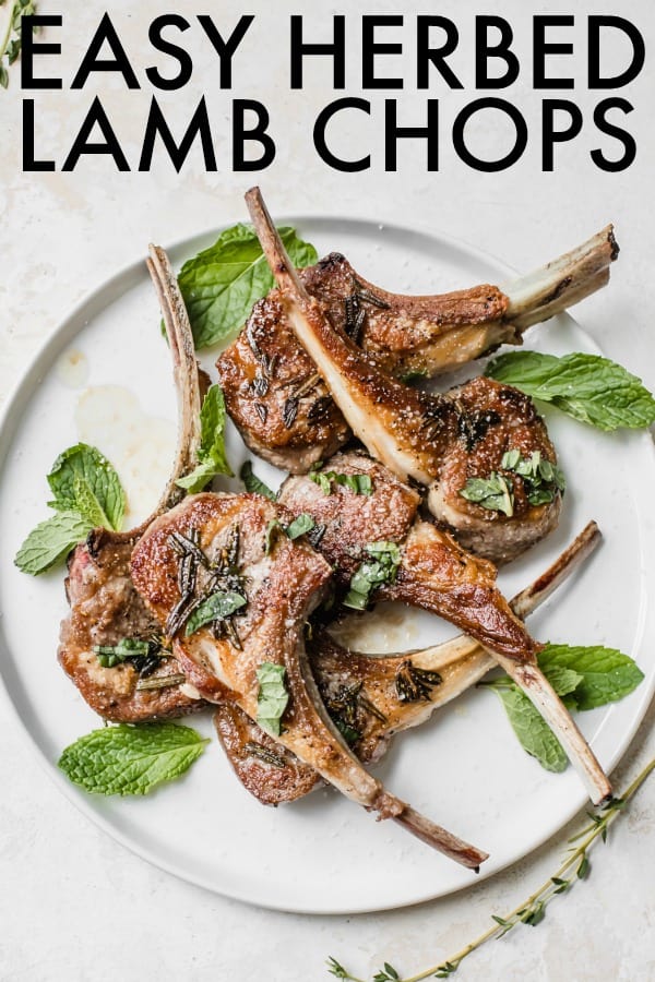You have got to make these Herbed Lamb Chops for your next special occasion! It's an easy, elevated meal perfect for your anniversary of Valentine's Day! thetoastedpinenut.com #thetoastedpinenut #lamb #lambchops lambchoprecipe #lambchoprecipe