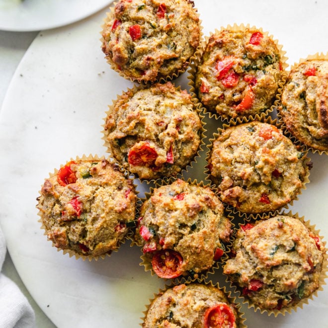 Savory Spinach & Feta Muffins - The Toasted Pine Nut