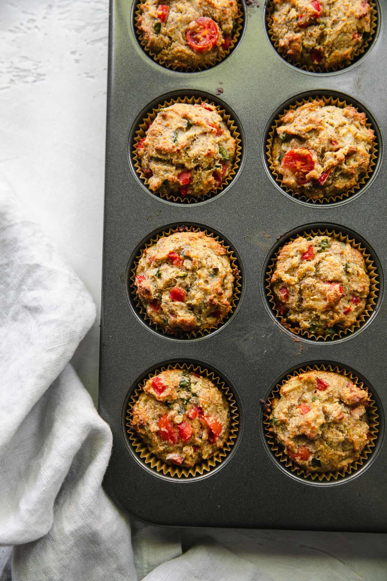 Caramelized Onion + Pepper Muffins
