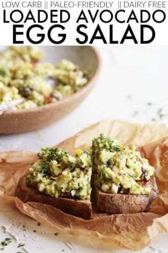 Loaded Avocado Egg Salad - The Toasted Pine Nut