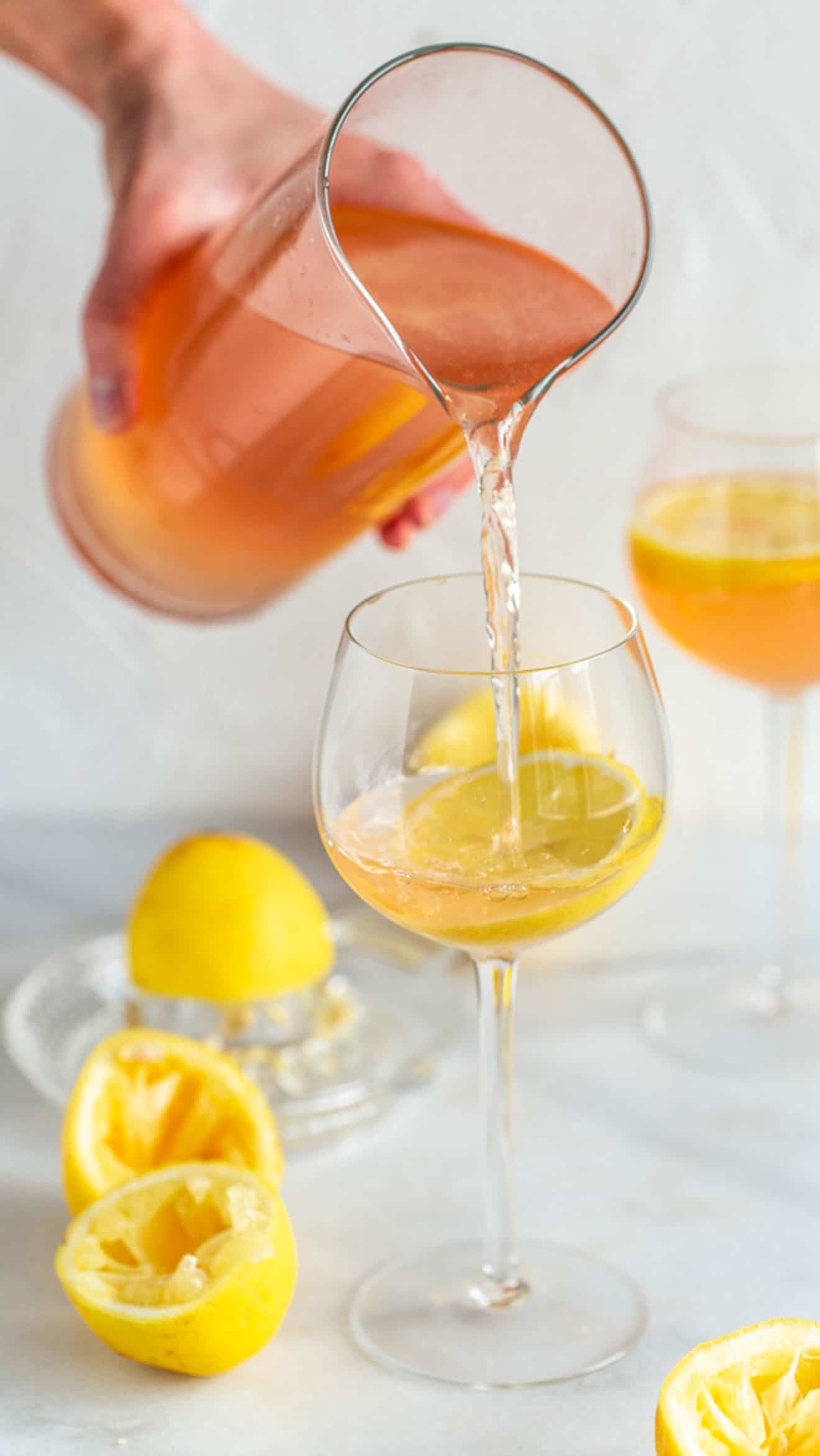 Lightened Up Rosé Lemonade Spritzer