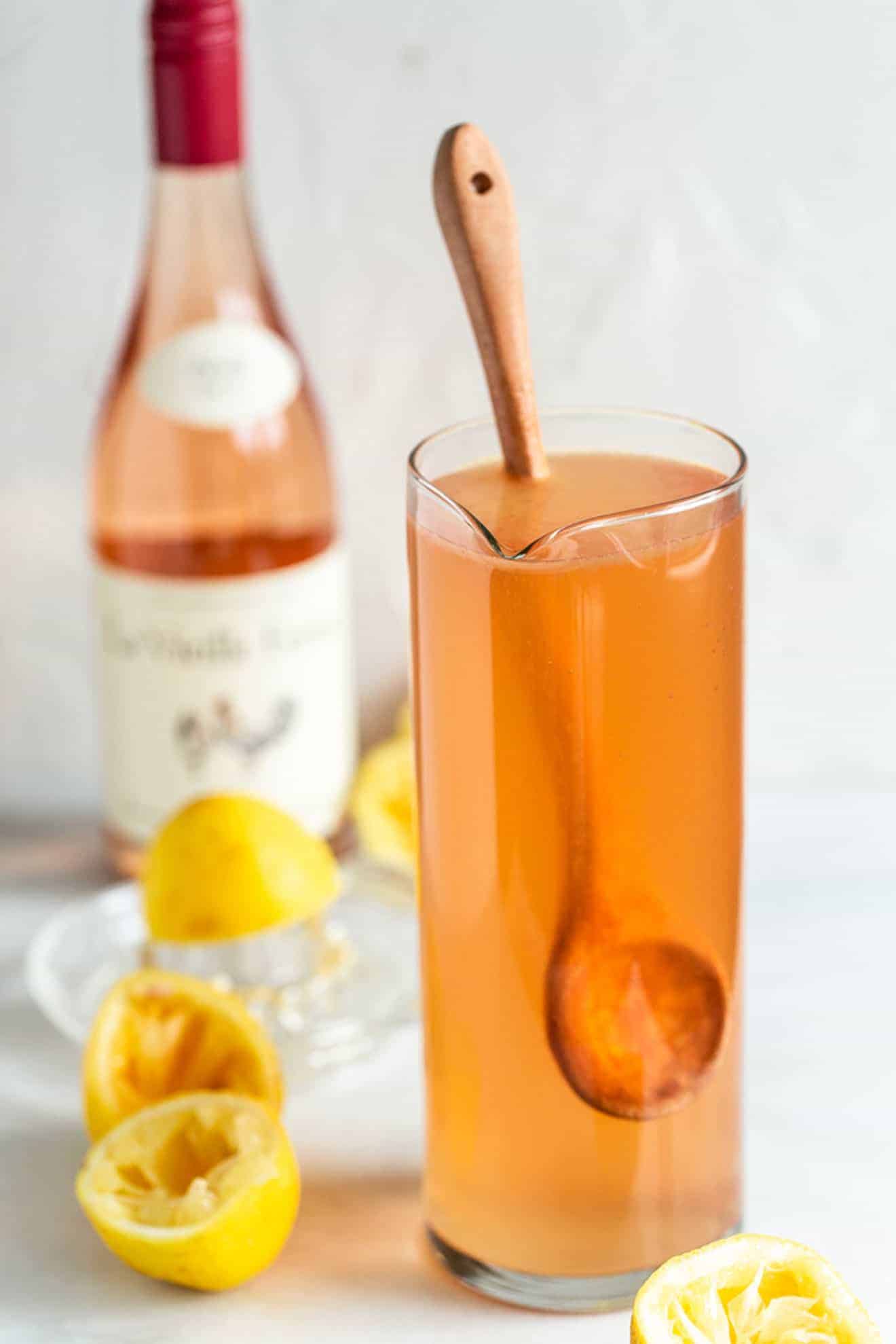 Lightened Up Rosé Lemonade Spritzer