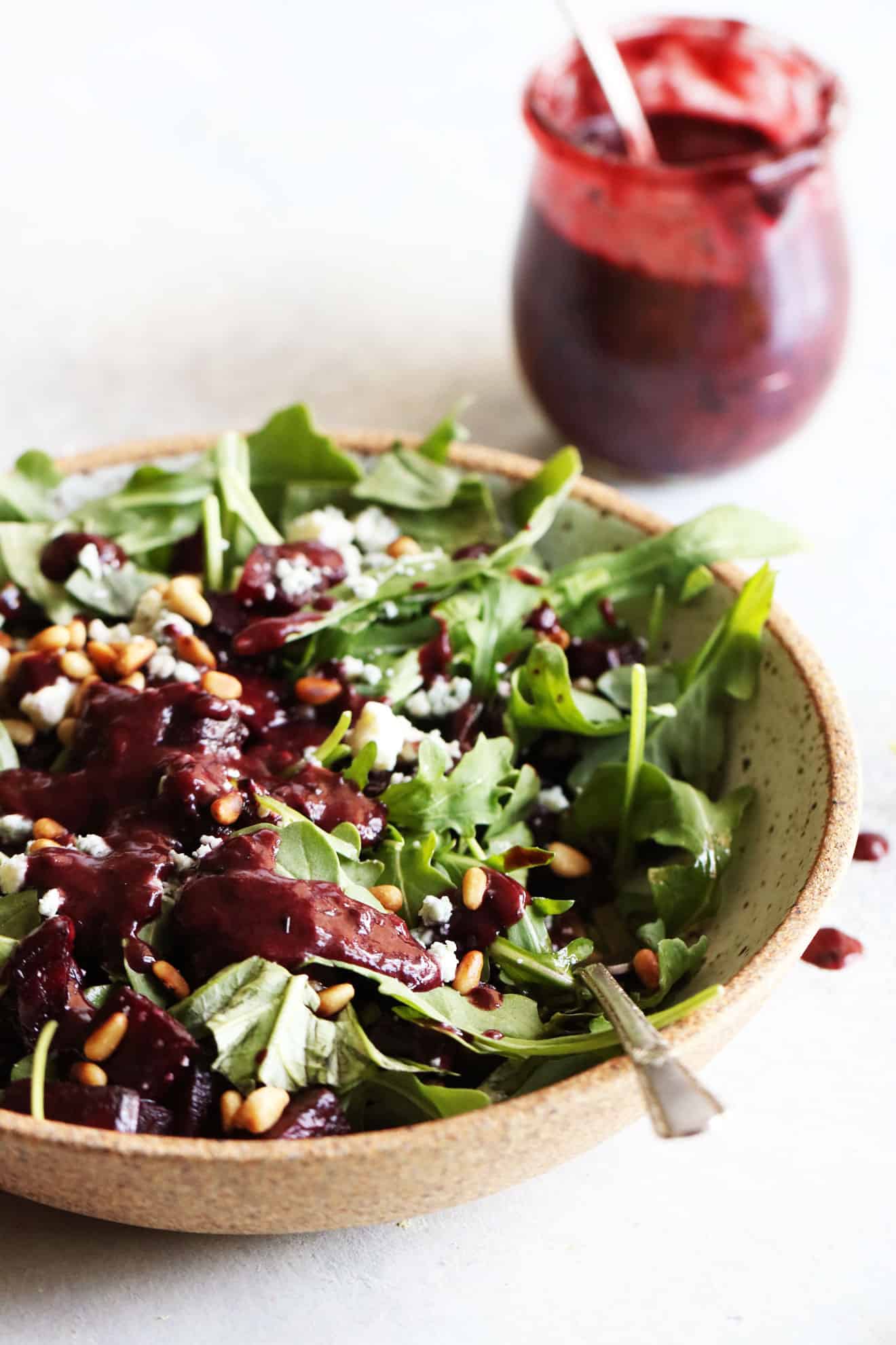 Roasted Beet Salad + Blueberry Vinaigrette