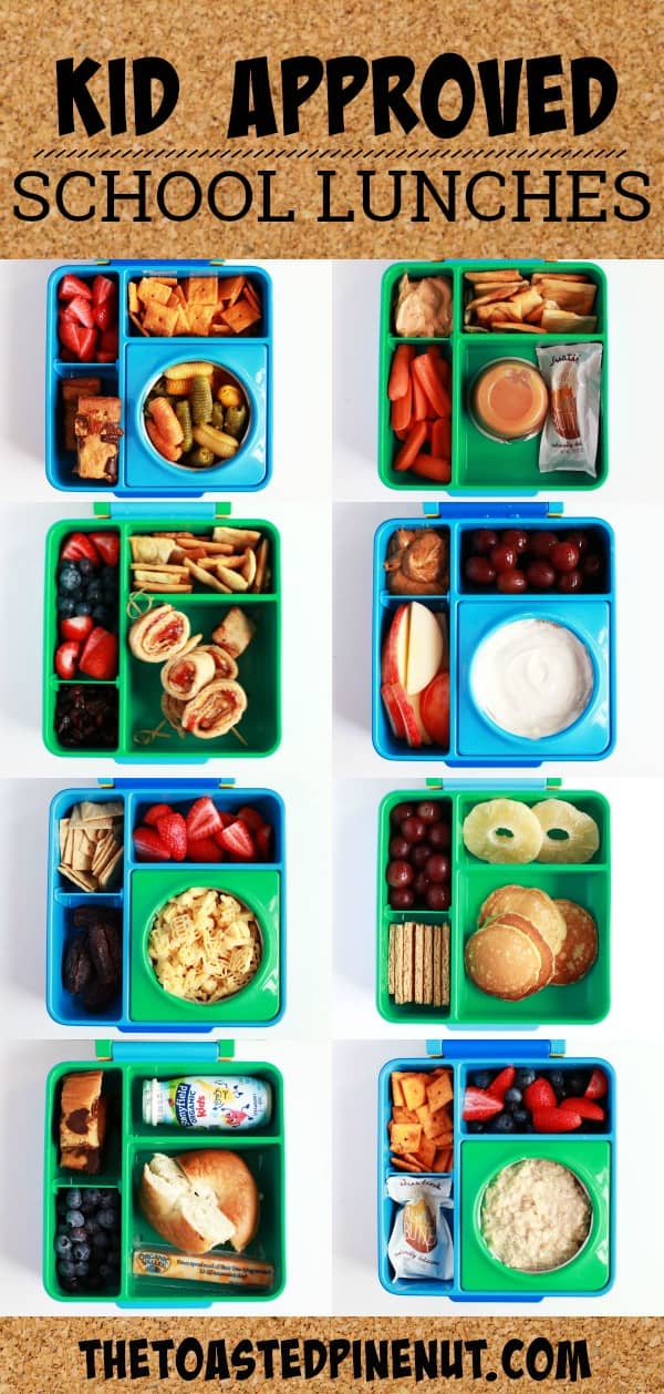 As a new school year approaches, I’m sharing Eight School Lunchbox Ideas that you can pack! All of these are kid approved and so simple to throw together! thetoastedpinenut.com #thetoastedpinenut #lunchbox #lunchboxideas #kidlunchboxes #kidapproved #schoollunches