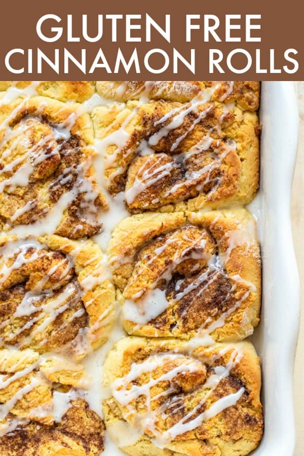These Gluten Free Cinnamon Rolls are pillowy soft and gooey and so delicious! They're gluten free, paleo-friendly, and are easy enough to whip together! thetoastedpinenut.com #thetoastedpinenut #cinnamonrolls #glutenfreecinnamonrolls #cinnamonbuns #glutenfreecinnamonbuns