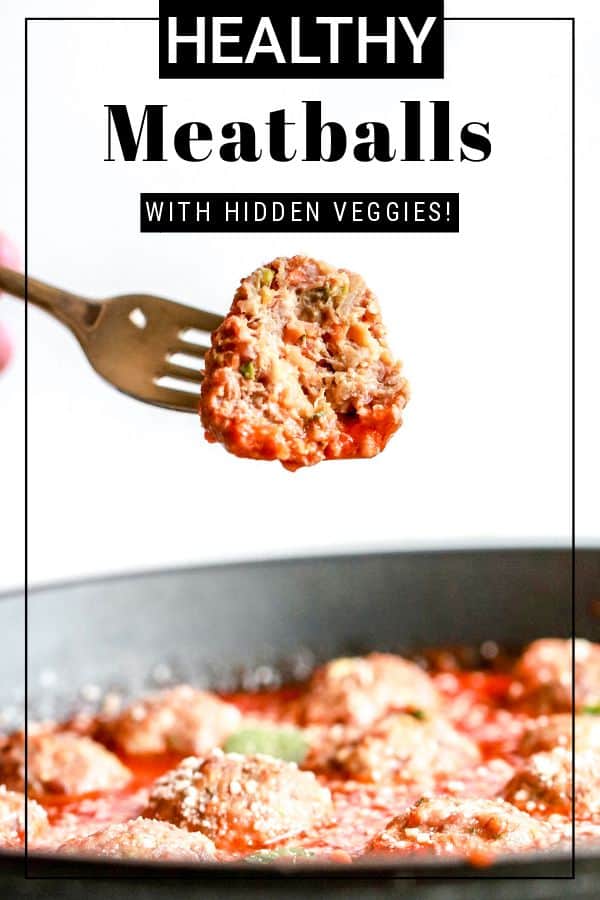 If you're looking for the perfect family friendly dinner, these Healthy Hidden Veggie Meatballs is the perfect recipe! Your kids will love them! thetoastedpinenut.com #thetoastedpinenut #familydinner #familymeals #meatballs #hiddenveggies #kiddinner #kidmeal