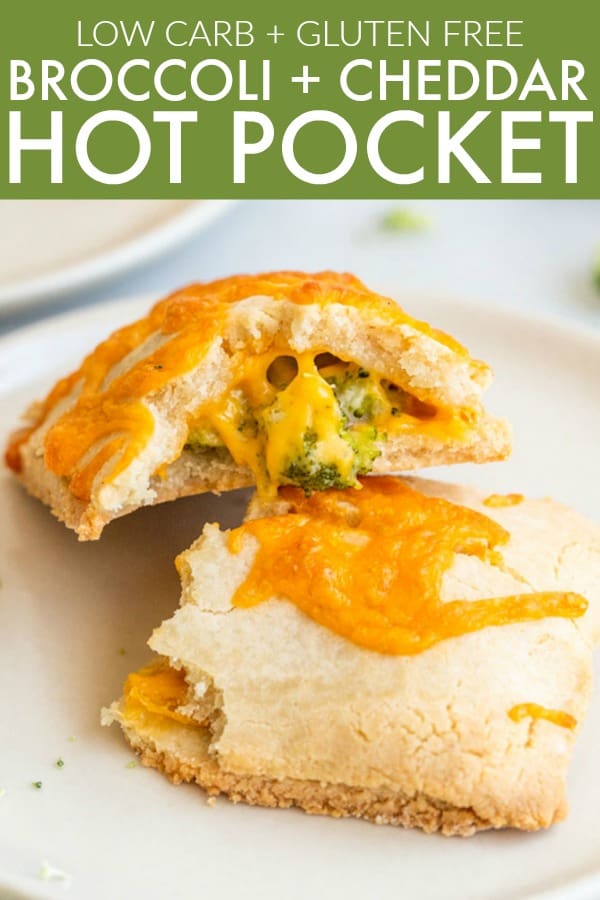 Relive your childhood with these healthier Gluten Free Broccoli + Cheese Hot Pockets! They're loaded with a cheesy filling and perfect for your kids! thetoastedpinenut.com #hotpockets #homemadehotpockets #homemade #broccoli #broccolicheddar #broccolicheese